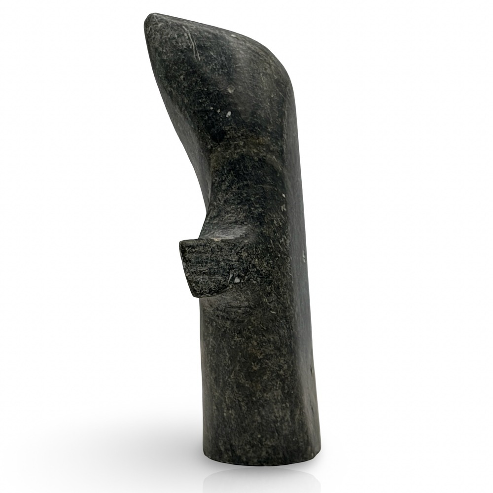 Vintage Inuit Arviat Sculpture 5A-16185
Abstract Spirit Whale Basalt Baffin CAN - Picture 5 of 11